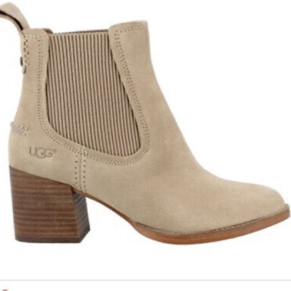 UGG Faye Mysterious Tideline Suede Ankle Boots *FLAWED*
